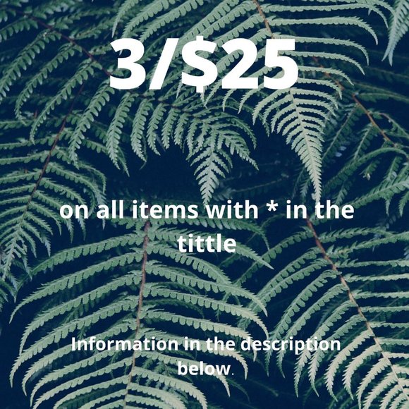 Tops - 3/$25 Sale On All Listings With The * Sign